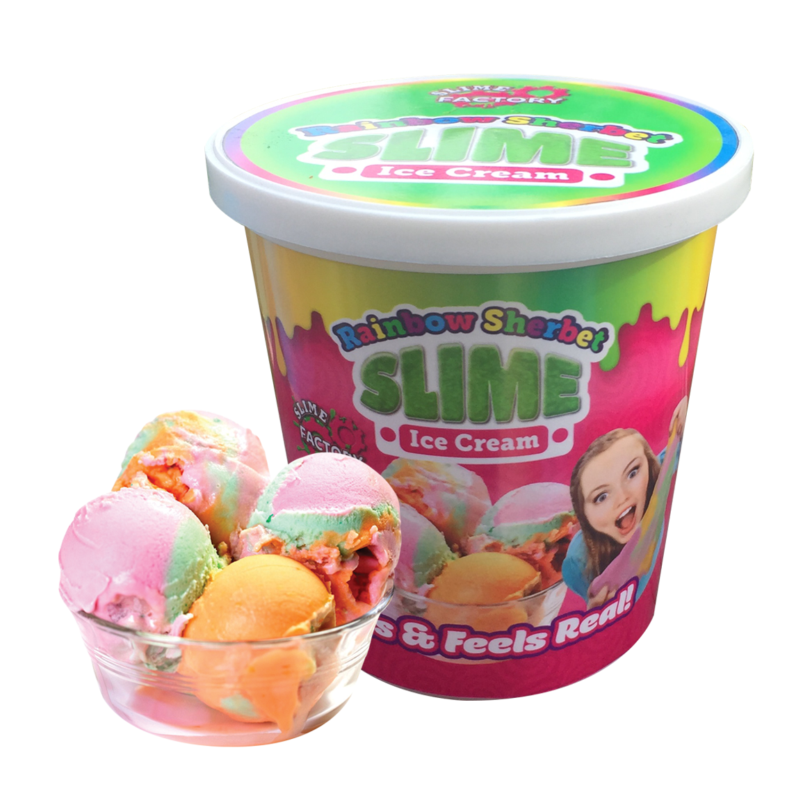 Ice Cream Slime Rainbow Sherbet, 6 fl oz