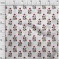 thumbnail image 2 of oneOone Viscose Jersey Fabric Leaves & Floral Block Print Sewing Fabric BTY 60 Inch Wide, 2 of 5