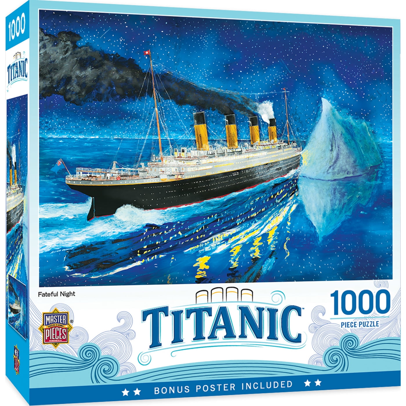 MasterPieces 1000 Piece Puzzle Titanic At Sea Iceburg 19.25"x26.75