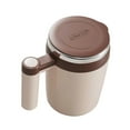 thumbnail image 4 of Vaso mezclador automático, recargable, giratorio y autoagitador con tapa, 14 pulgadas, marrón, 4 of 9