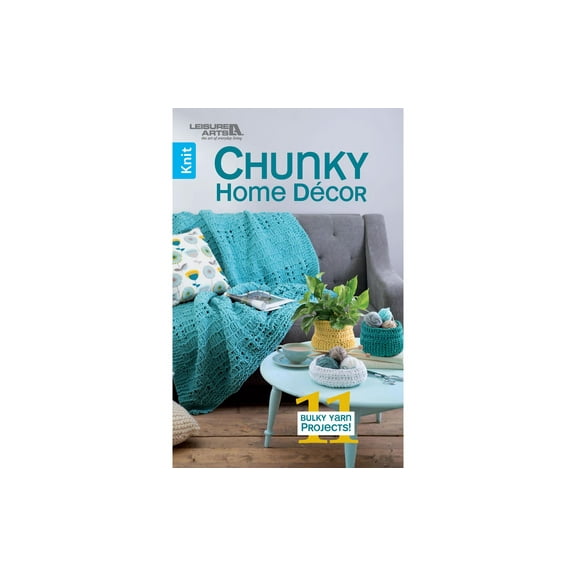 Leisure Arts Chunky Home Decor To Knit Knitting Book