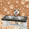 thumbnail image 4 of Bearwood Essentials Elevated Dog Feeder Bowls - Raised Dog Bowl Feeder with 2 Stainless Steel Bowls, 4 of 5