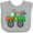 AC-Heather Grey, variant on Inktastic 1st Birthday Truck Boys Baby Bib