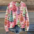 thumbnail image 2 of Kaliqueen Christmas Sweatshirts for Women Cute Xmas 3D Print Crew Neck Pullover Shirts Long Sleeve Casual 2025 Sweaters, 2 of 3