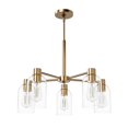 thumbnail image 2 of Hunter - Lochemeade 5-light Alturas Gold, Large Chandelier, Dimmable, Formal Style, Candle Shaped, for Bedrooms, Kitchens, Dining, Living Rooms - 49082, 2 of 9