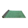 thumbnail image 2 of Ahgly Company Indoor Rectangle Abstract Turquoise Blue Contemporary Area Rugs, 2' x 3', 2 of 4