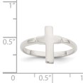 thumbnail image 2 of 925 Sterling Silver Cross Ring Religious, 2 of 6