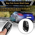 thumbnail image 2 of Funda de llave de coche de TPU de silicona en tono negro y plateado único para MG para MG4 para MG5 para MG6 para MG ZS EV HS EHS ZX GT - Funda de control remoto de 3 botones, 2 of 6