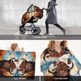 thumbnail image 6 of Car Seat Cover Baby - Oil Painting Style Iceberg Yak Breathable Infant Car Seat Cover for Baby Carseat, Lightweight Comfort Baby Essentials Must Haves Newborn Stuff for Girl Boy, 6 of 7