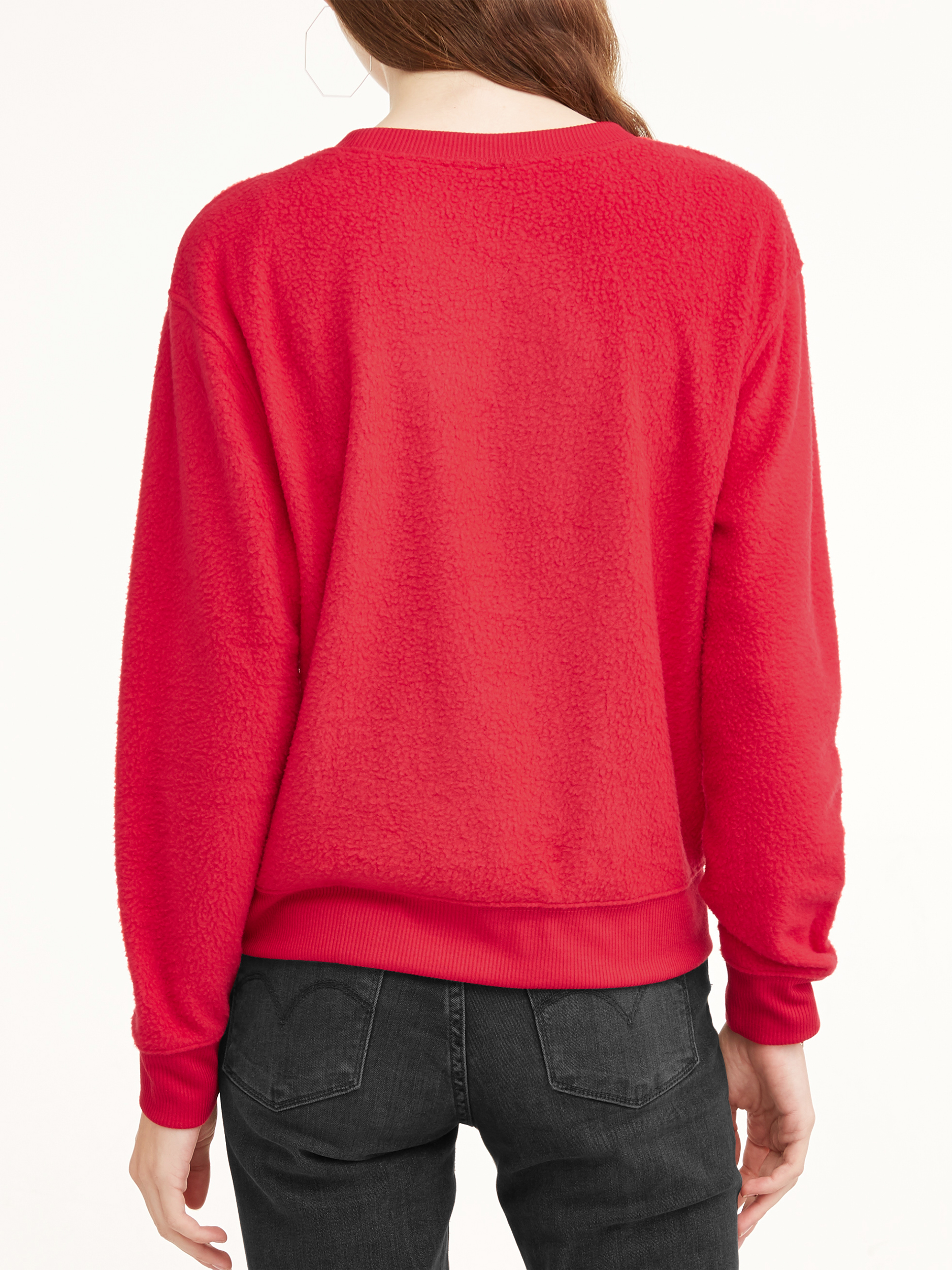 No Boundaries Juniors' Crewneck Raglan Sleeve Pullover Sweatshirt - image 2 of 4