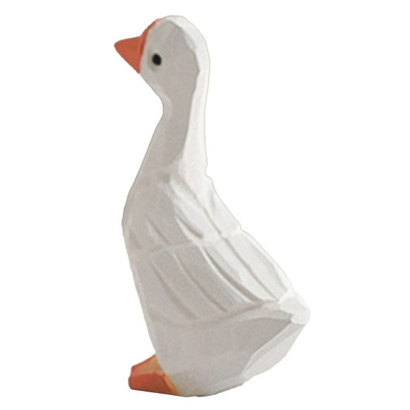 Cute Duck DecorationWhite Duck Ornaments Gypsum Gypsum Duck Ornaments White Duck Statue Optimal Efficiency