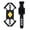 Black, variant on MOMOJIA Shockproofed Cycling Phone Mount Nonslip Handlebars Clamps Cycling Gear