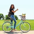 thumbnail image 4 of Folding Women Bicycle 24 Inch, 7 Speed Beach Cruiser Bike for Women, High Carbon Steel Frame Ladies Bicycle with Basket& Rear Rack, Commute Bike for Women Adults, Multiple Colors, 4 of 8