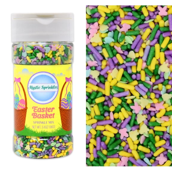Mystic Sprinkles Easter Basket Sprinkle Mix 3.4 oz Bottle