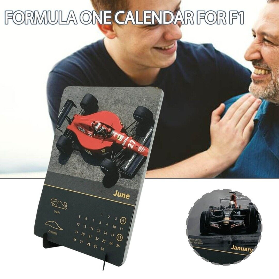 Formula One Calendar For F1 Fans 2023 Desk Calendar Monthly Table