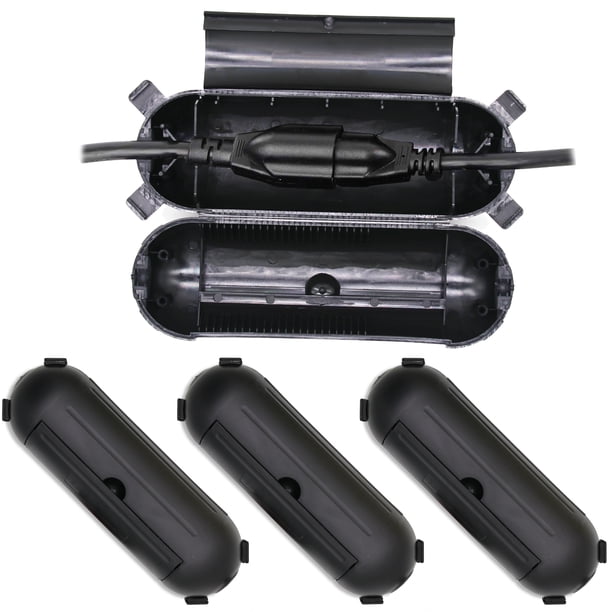 HXXF 4 Pack Outdoor Extension Cord Safety Cover with Waterproof Seal