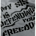thumbnail image 5 of US Army Logo My Sis Defending Freedom Romper Boys or Girls Infant Baby Brisco Brands 12M, 5 of 7