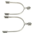 thumbnail image 1 of Horse Riding Spurs, Horse Spurs Stainless Steel Compact Rounded Edge Safe Easy To Control Rustproof 2Pcs  For Equestrian Boots For Women Rider, 1 of 8