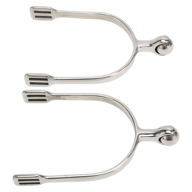 Horse Riding Spurs, Horse Spurs Stainless Steel Compact Rounded Edge Safe Easy To Control Rustproof 2Pcs For Equestrian Boots For Women Rider