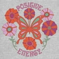 thumbnail image 2 of Junior's Lost Gods Positive Energy Butterfly  Graphic Tee Athletic Heather Small, 2 of 3