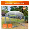 thumbnail image 2 of JTAOT 10x10 Outdoor Dog Kennel Heavy Duty Outdoor Fence Dog Run, Anti-Rust Dog Cage with Waterproof UV-Resistant Cover and Updated Secure Lock(120"x120"x84"), 2 of 6