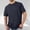 #Navy, variant on DPTALR Men's Casual Fashion Solid Color Loose Stylish Short Sleeve T-shirt,Army Green, XXXL