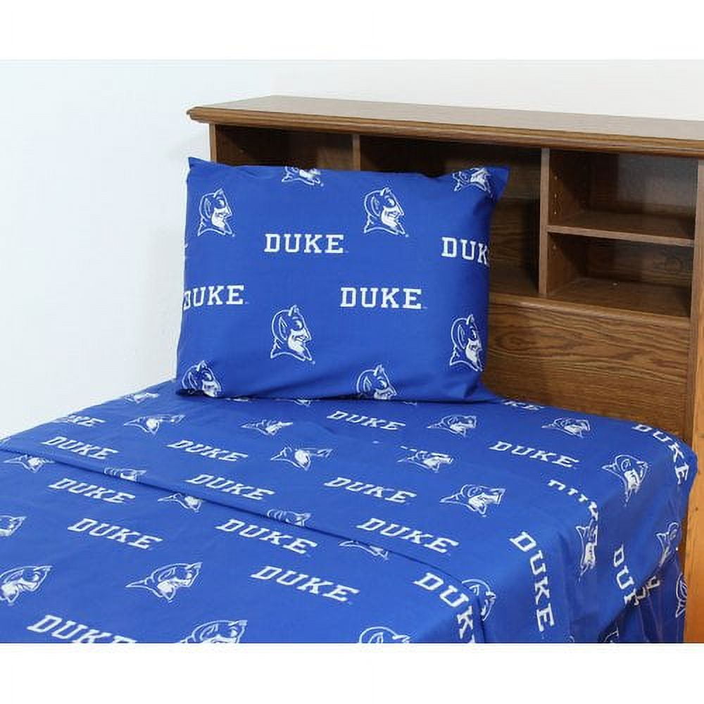 Oregon Ducks 100% cotton, 3 piece sheet set - flat sheet, fitted sheet, 1 pillow case, Twin, White