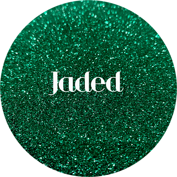 Glitter Heart Co. Glitter - High Quality Polyester Glitter - Metallic Green - Jaded- 2 oz Bottle