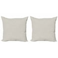thumbnail image 1 of Ambesonne Retro Throw Pillow Cover 2 Pack, Narrow Stripes Geometric, 18", Cocoa White, 1 of 2