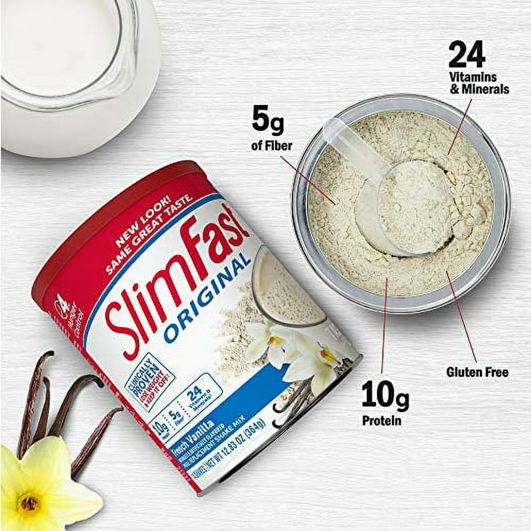 SlimFast Original French Vanilla Meal Replacement Shake Mix, 12.83 oz -  Kroger