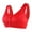 Red, variant on Bigersell Racerback Sports Bras for Women Clearance Wireless Bras for Women Convertible Bra Style B4559 V-Neck Full-Coverage Bras Front Button Bra Closure Big Girls Size Everyday Bras Beige XL