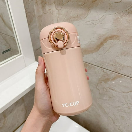 

400ml Gifts Stainless Steel Leak-Proof Portable Coffee Mug Thermal Flask Water Bottle Drinking Cup PINK