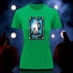 thumbnail image 3 of Playera Blusa Con Impresion De Los Novios Alusivo A La Loteria Mexicana Dia De Muertos Tradicion Mexicana Color Verde Talla Chica Marca Emil SaEs, 3 of 4