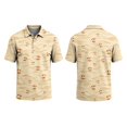 thumbnail image 2 of Mfakffe Hawaiian Shirts for Men Summer Short Sleeve Button Down Casual Polo Shirts Tropical Beach Tee(Sky Blue,S), 2 of 5