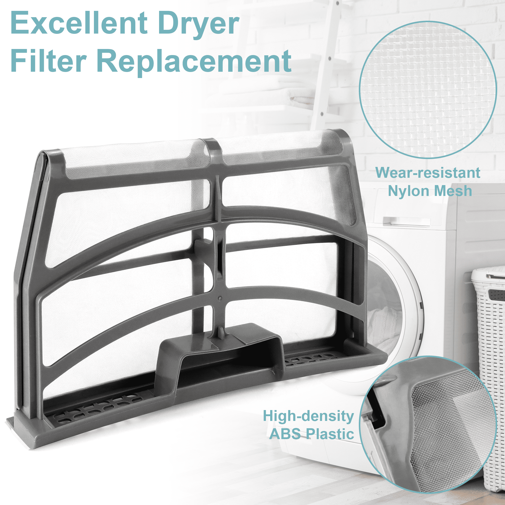 Beaquicy Dryer Lint Screen Filter Replacement for W10859086 W10608811 W10701353