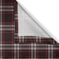 thumbnail image 3 of Ambesonne Plaid Kitchen Curtains, Traditional Scottish Geometry, 55"x39", Vermilion Eggplant Grey, 3 of 3