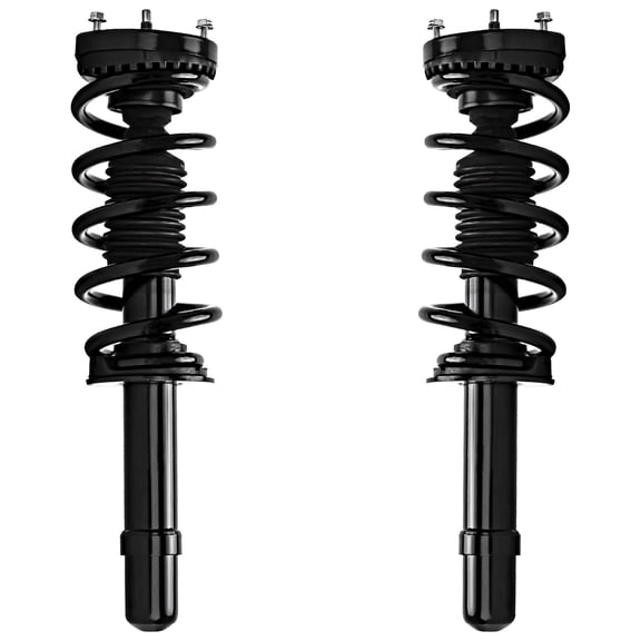 Detroit Axle - 2pc AWD Front Struts for 2012-2023 Chrysler 300 Dodge Charger, 2 Struts & Coil Spring Assembly 2013 2014 2015 2016 2017 2018 2019 2020 2021 2022 Replacement Suspension Shocks