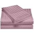 thumbnail image 3 of Regency Club Oxford 600 Thread Count 100% Cotton Solid Sheet Set (Twin, Purple), 3 of 4