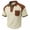 Khaki, variant on Zekutng Mens T-Shirts Two-Tone Short-Sleeve Shirt with Collar and Pockets,Sizes S-3XL