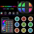 thumbnail image 4 of Labymos Smart Wifi LED RGB Strip Lights IP65 Waterproof 32.8ft. 5050 Color Changing Lights with, 4 of 8