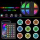 thumbnail image 3 of Tira de luces LED RGB Smart Wifi 32.8ft. 5050 Luces que cambian de color con voz y aplicación y 24 t Abanopi Negro, 3 of 7