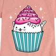 thumbnail image 3 of Instant Message - Cat Cupcake - Toddler And Youth Girls Short Sleeve Graphic T-Shirt, 3 of 6