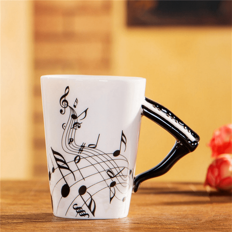 240Ml, Music Ceramic Mug Cute Coffee Tea Milk Stave Mugs and Cups with  Handle Novelty Gifts,Piano - Walmart.com