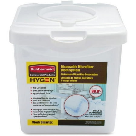 Rubbermaid Commercial Disposable Cloth System Container 4 / Carton - White