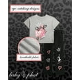 thumbnail image 2 of Baby Phat Girls Denim Set - 2 Piece Soft Crewneck Girls Shirts and Wide Leg Denim Jeans Set (4-12), 2 of 7
