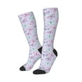 thumbnail image 2 of Balery Purple Butterfly Fun Novelty Socks Men'S Women'S Crew Socks Funny Crazy Novelty Socks Quirky And Cool Socks, 2 of 9
