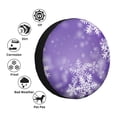 thumbnail image 4 of Gukieu Snowflakes Print Car Tire Cover, Adjustable Waterproof and Dustproof Tire Protection Cover, Suitable for SUV, Truck, Van-16 inch, 4 of 6