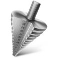thumbnail image 1 of Broca escalonada [Ø 5-35 mm] - Vástago triangular de 10 mm - Ideal para metales blandos, madera, plásticos (no para acero inoxidable) - Broca para metal de 13 peldaños - broca cónica y avellanador, 1 of 4