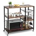 thumbnail image 3 of Yardi Yard Rolling Industrial Kitchen Baker’s Storage Shelf, Bakers Rack Kitchen Storage Shelf for Spices, Pots, and Pans, 3 of 8