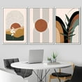 thumbnail image 4 of IDEA4WALL Framed Canvas Print Wall Art Set Mid-Century Geometric Tropical Landscape Abstract Shapes Minimalism Bohemian Decorative for Living Room, Bedroom, Office - 24"x36"x3 White, 4 of 4